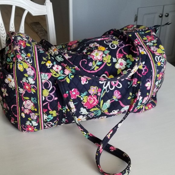 Vera Bradley Bags Vera Bradley Ribbons Large Duffel Bag Retired Weekend Travel Carryon